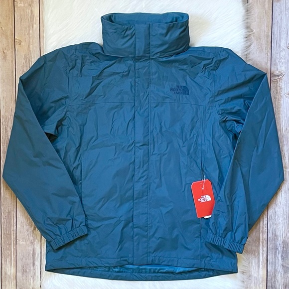 The North Face Men’s Resolve 2 Waterproof Jacket In Mallard Blue - Picture 4 of 9